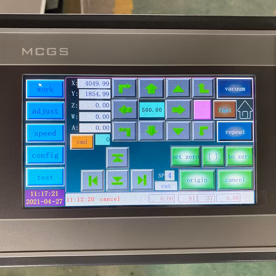 Yuchen CNC-Rotationsmesser-Schneidemaschine, gleich wie Lectra Gerber Bekleidungsschneider, runde Klinge, geschnittener Stoff, Stoff, Pappe, PVC-Flachbettoberfläche